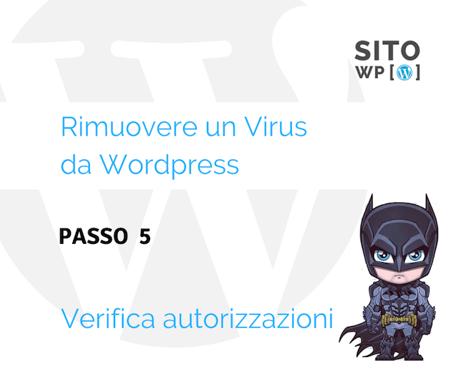 Verifica autorizzazioni utenti WordPress