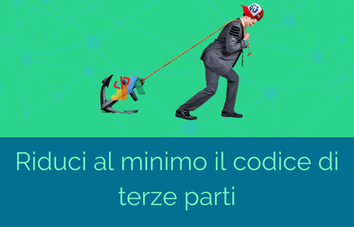 riduci al minimo codice terze parti
